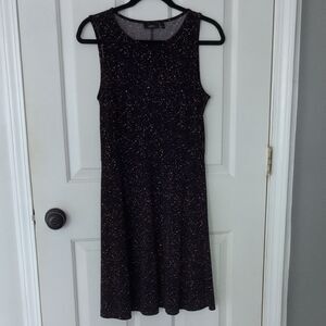 Apt. 9 Black Midi Dress with Colored Speckles